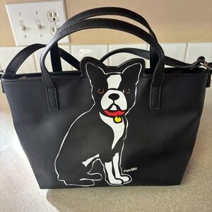 Marc Tetro Boston Terrier Preppy Minimalist Crossbody Bag M